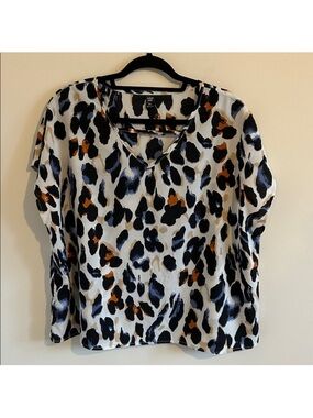 Plus - Leopard Print Women's Top - 3X 18